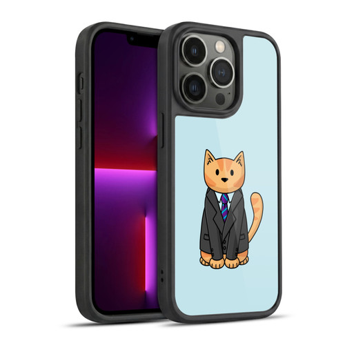 Beth Wilson Doodle Cats 2 Business Suit Gel Armour Case For Apple iPhone 13 Pro
