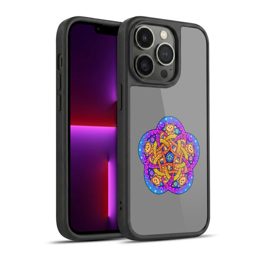 Beth Wilson Doodle Cats 2 Ginger Celtic Knot Gel Armour Case For Apple iPhone 13 Pro
