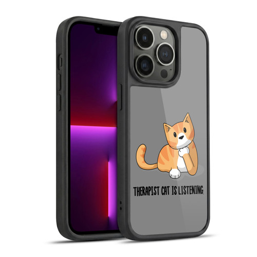 Beth Wilson Doodle Cats 2 Therapist Gel Armour Case For Apple iPhone 13 Pro