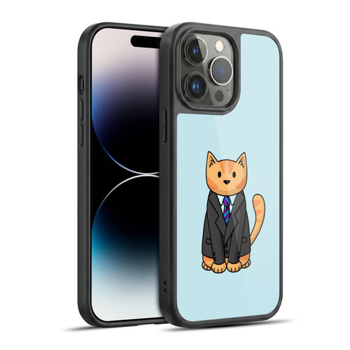 Beth Wilson Doodle Cats 2 Business Suit Gel Armour Case For Apple iPhone 14 Pro Max