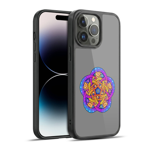 Beth Wilson Doodle Cats 2 Ginger Celtic Knot Gel Armour Case For Apple iPhone 14 Pro Max