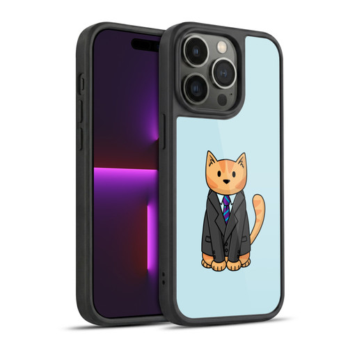 Beth Wilson Doodle Cats 2 Business Suit Gel Armour Case For Apple iPhone 14 Pro