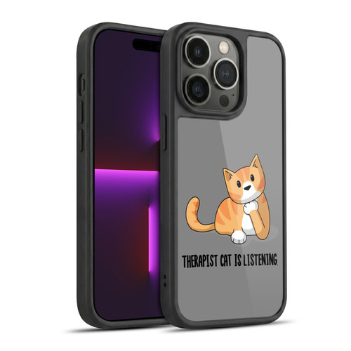 Beth Wilson Doodle Cats 2 Therapist Gel Armour Case For Apple iPhone 14 Pro