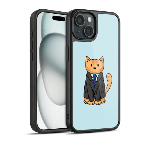 Beth Wilson Doodle Cats 2 Business Suit Gel Armour Case For Apple iPhone 15