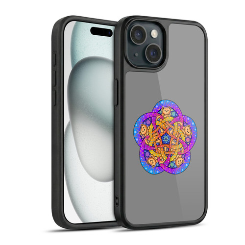 Beth Wilson Doodle Cats 2 Ginger Celtic Knot Gel Armour Case For Apple iPhone 15