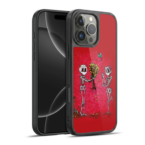 David Lozeau Skeleton Grunge Sunflower Gel Armour Case For Apple iPhone 16 Pro Max