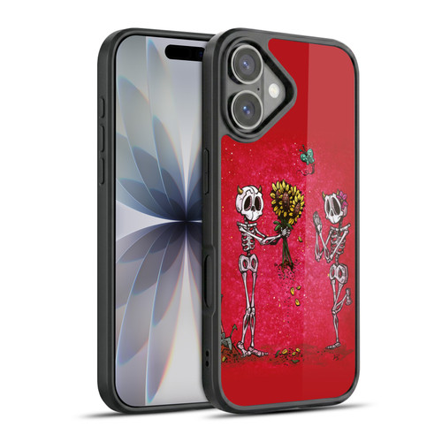 David Lozeau Skeleton Grunge Sunflower Gel Armour Case For Apple iPhone 17