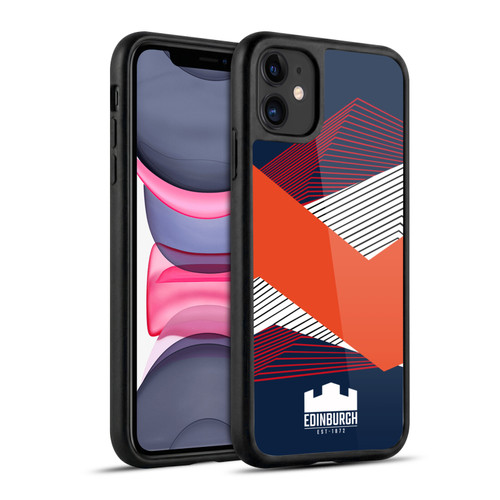 Edinburgh Rugby Graphics Shapes Gel Armour Case For Apple iPhone 11
