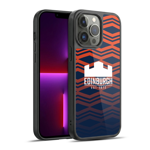 Edinburgh Rugby Graphics Pattern Gradient Gel Armour Case For Apple iPhone 13 Pro Max