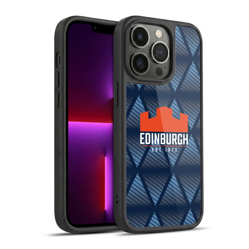 Edinburgh Rugby Graphics Pattern Gel Armour Case For Apple iPhone 13 Pro