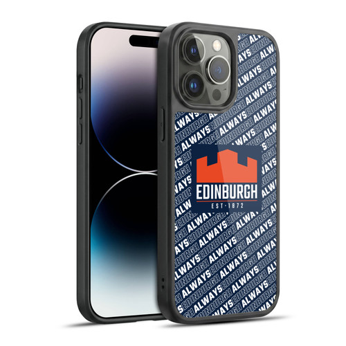 Edinburgh Rugby Graphics Logo Pattern Gel Armour Case For Apple iPhone 14 Pro Max