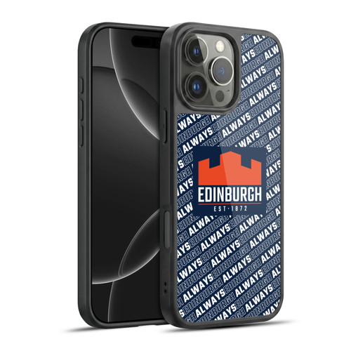 Edinburgh Rugby Graphics Logo Pattern Gel Armour Case For Apple iPhone 16 Pro Max