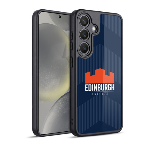 Edinburgh Rugby Graphics Lines Gel Armour Case For Samsung Galaxy S24 5G