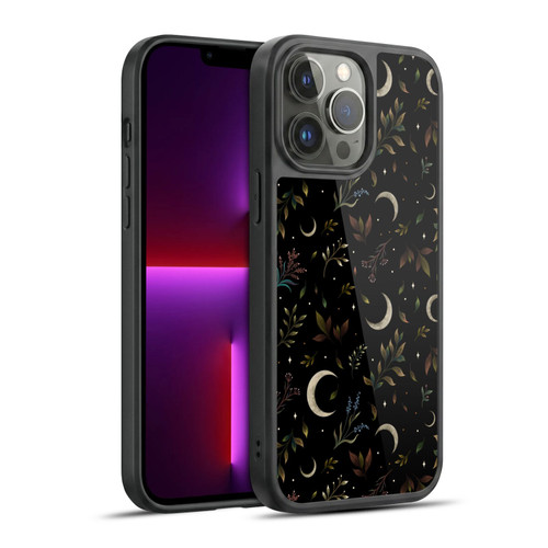 Episodic Drawing Pattern Crescent Moon Gel Armour Case For Apple iPhone 13 Pro Max