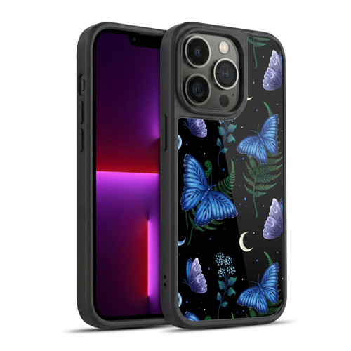Episodic Drawing Pattern Blue Morpho Butterfly Gel Armour Case For Apple iPhone 13 Pro