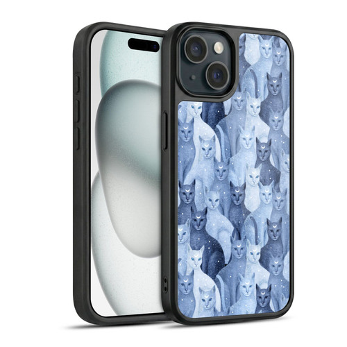 Episodic Drawing Pattern Cats Gel Armour Case For Apple iPhone 15