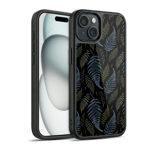 Episodic Drawing Pattern Leaves Gel Armour Case For Apple iPhone 15