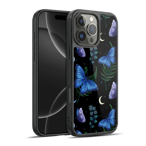 Episodic Drawing Pattern Blue Morpho Butterfly Gel Armour Case For Apple iPhone 16 Pro Max