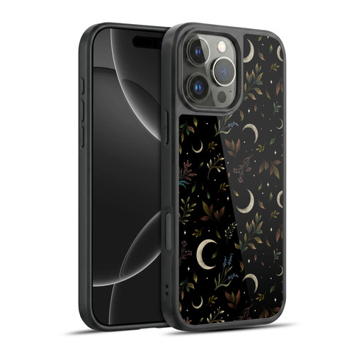 Episodic Drawing Pattern Crescent Moon Gel Armour Case For Apple iPhone 16 Pro Max