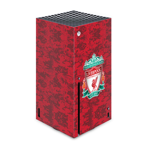 Liverpool Football Club Art Crest Red Camouflage Vinyl Sticker Skin Decal Cover for Microsoft Xbox Series X