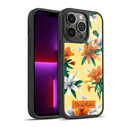 Frida Kahlo Flowers Orange Lilies Gel Armour Case For Apple iPhone 13 Pro