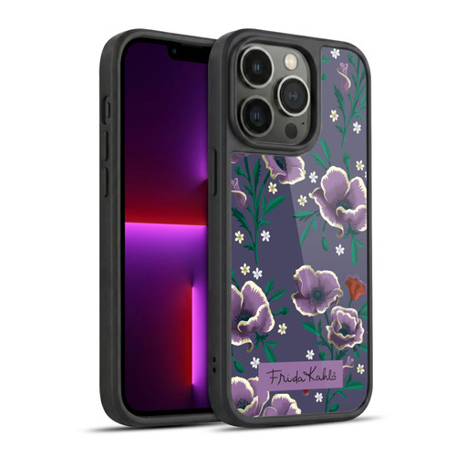 Frida Kahlo Flowers Purple Gel Armour Case For Apple iPhone 13 Pro