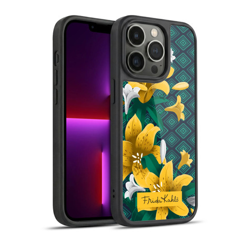 Frida Kahlo Flowers Yellow Lilies Gel Armour Case For Apple iPhone 13 Pro