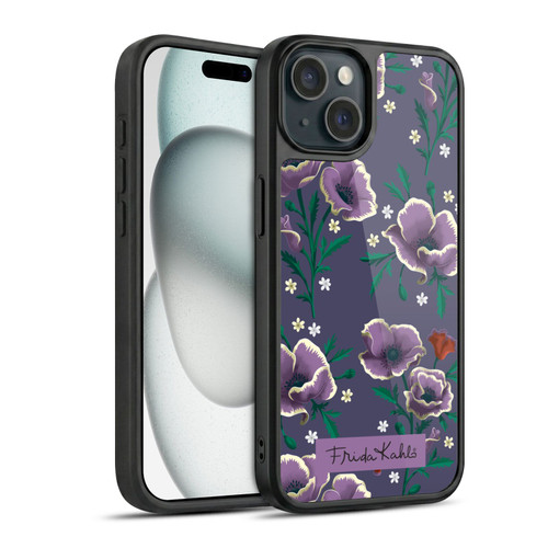 Frida Kahlo Flowers Purple Gel Armour Case For Apple iPhone 15