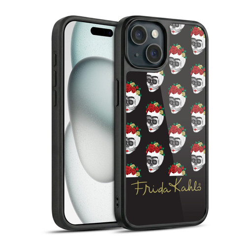 Frida Kahlo Roses Skull Pattern Gel Armour Case For Apple iPhone 15