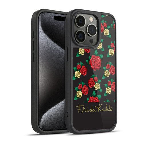 Frida Kahlo Roses Pattern Gel Armour Case For Apple iPhone 15 Pro