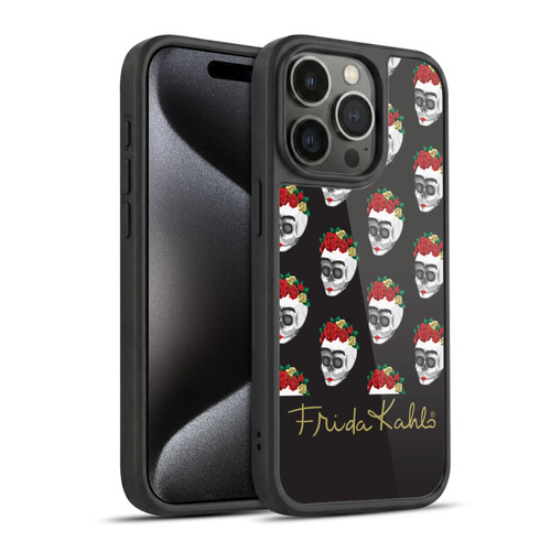 Frida Kahlo Roses Skull Pattern Gel Armour Case For Apple iPhone 15 Pro