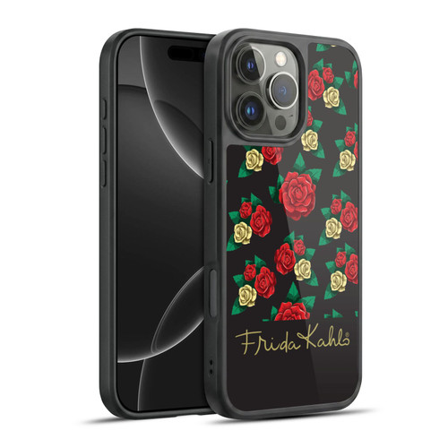 Frida Kahlo Roses Pattern Gel Armour Case For Apple iPhone 16 Pro Max