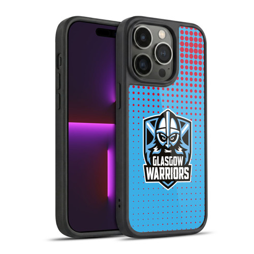Glasgow Warriors Graphics Red And Blue Gel Armour Case For Apple iPhone 14 Pro