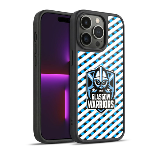 Glasgow Warriors Graphics Stripes Gel Armour Case For Apple iPhone 14 Pro