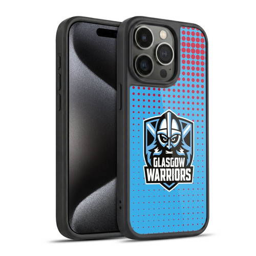 Glasgow Warriors Graphics Red And Blue Gel Armour Case For Apple iPhone 15 Pro