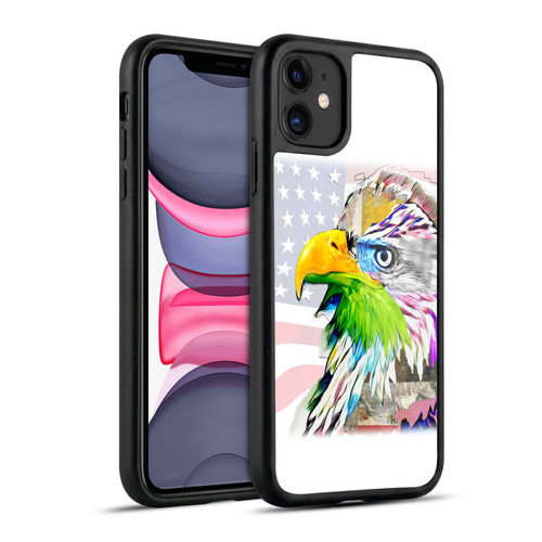 Michel Keck Animal Collage Eagle Gel Armour Case For Apple iPhone 11
