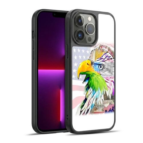 Michel Keck Animal Collage Eagle Gel Armour Case For Apple iPhone 13 Pro Max
