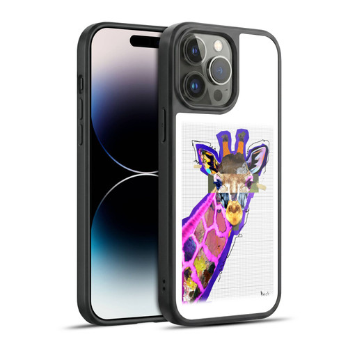 Michel Keck Animal Collage Giraffe Gel Armour Case For Apple iPhone 14 Pro Max