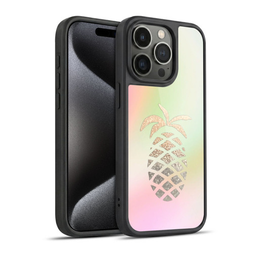Monika Strigel Dreamland Gold Pineapple Gel Armour Case For Apple iPhone 15 Pro