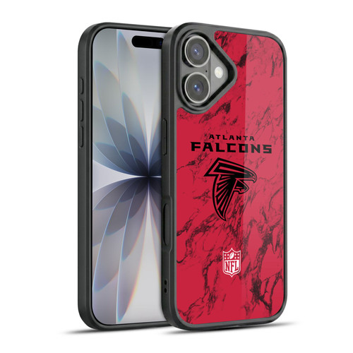 NFL Atlanta Falcons Graphics Coloured Marble Gel Armour Case For Apple iPhone 17