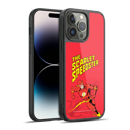 The Flash DC Comics Vintage Scarlet Speedster Gel Armour Case For Apple iPhone 14 Pro Max