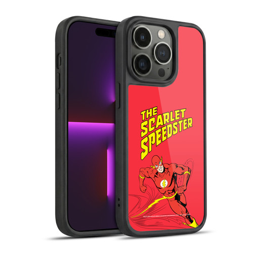 The Flash DC Comics Vintage Scarlet Speedster Gel Armour Case For Apple iPhone 14 Pro