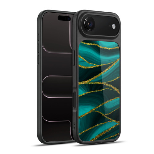 UtArt Malachite Emerald Turquoise Shimmers Gel Armour Case For Apple iPhone 17 Air