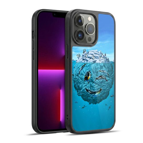 Vincent Hie Graphics Penguin Wink Gel Armour Case For Apple iPhone 13 Pro Max