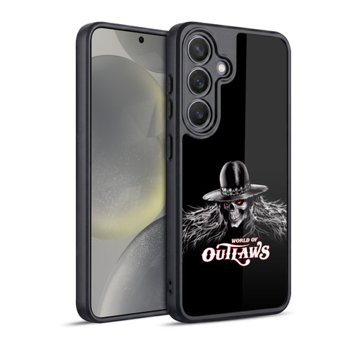 World of Outlaws Skull Rock Graphics Logo Gel Armour Case For Samsung Galaxy S24 5G