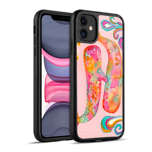 Wyanne Animals 2 Pink Whales Gel Armour Case For Apple iPhone 11