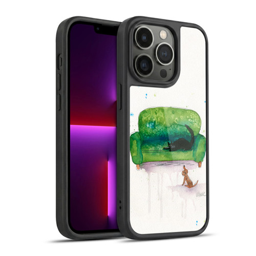Wyanne Animals 2 Couch Cat and Dog Gel Armour Case For Apple iPhone 13 Pro