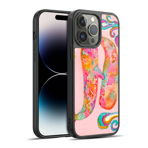 Wyanne Animals 2 Pink Whales Gel Armour Case For Apple iPhone 14 Pro Max