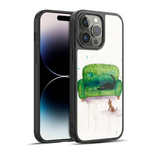 Wyanne Animals 2 Couch Cat and Dog Gel Armour Case For Apple iPhone 14 Pro Max