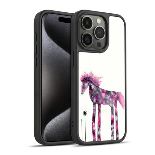 Wyanne Animals 2 Pink Painted Pony Gel Armour Case For Apple iPhone 15 Pro